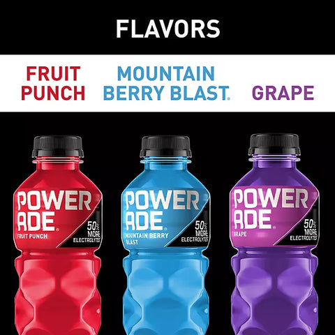 POWERADE Variety Pack Sports Drink, 20 fl. oz., 24 pk.