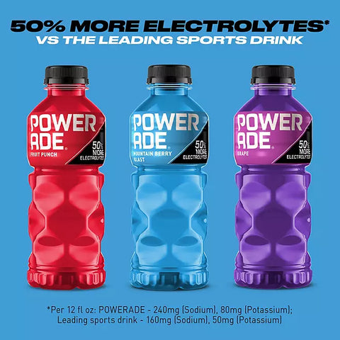 POWERADE Variety Pack Sports Drink, 20 fl. oz., 24 pk.